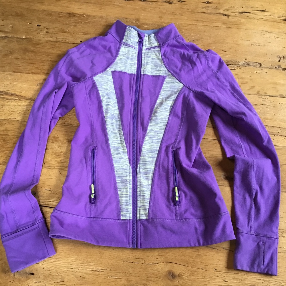 Lululemon 2 womens Scuba top  Ivivva 14 girls purple athletic workout